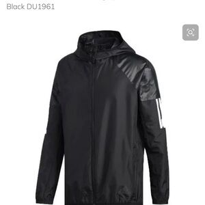 Adidas Men's Black Hooded Jacket